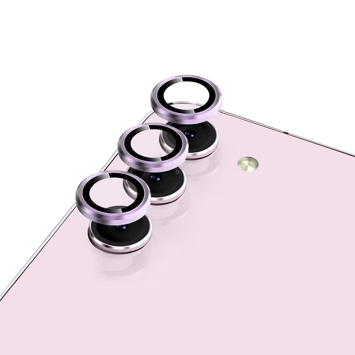 For Samsung Galaxy S23 / S23+ 5G NORTHJO Camera Lens Protector Tempered Glass CD Vein Metal Ring Film(Purple)