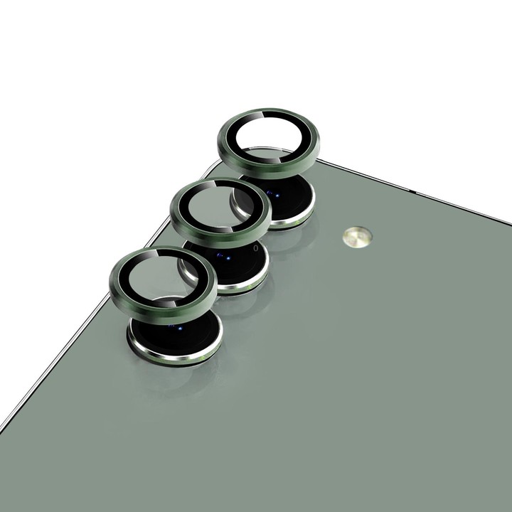 For Samsung Galaxy S23 / S23+ 5G NORTHJO Camera Lens Protector Tempered Glass CD Vein Metal Ring Film(Green)