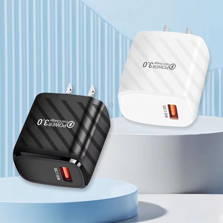 TE-005 USB3.0 QC3.0 18W 3A Interface Mobile Phone Fast Charger, US Plug(White)
