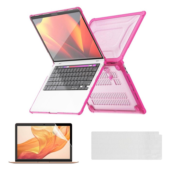 For MacBook Air 13.3 A2179/A2337 ENKAY Hat-Prince 3 in 1 Protective Bracket Case Cover Hard Shell with TPU Keyboard Film / PET S