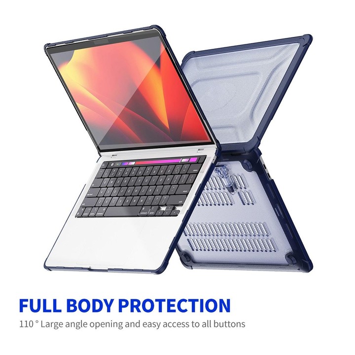 For MacBook Air 13.3 A2179/A2337 ENKAY Hat-Prince 3 in 1 Protective Bracket Case Cover Hard Shell with TPU Keyboard Film / PET S