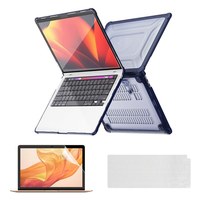 For MacBook Air 13.3 A2179/A2337 ENKAY Hat-Prince 3 in 1 Protective Bracket Case Cover Hard Shell with TPU Keyboard Film / PET S