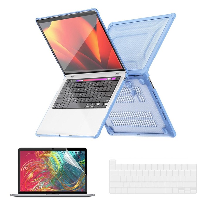 For MacBook Pro 13.3 A2251/A2289/A2338 ENKAY Hat-Prince 3 in 1 Protective Bracket Case Cover Hard Shell with TPU Keyboard Film /