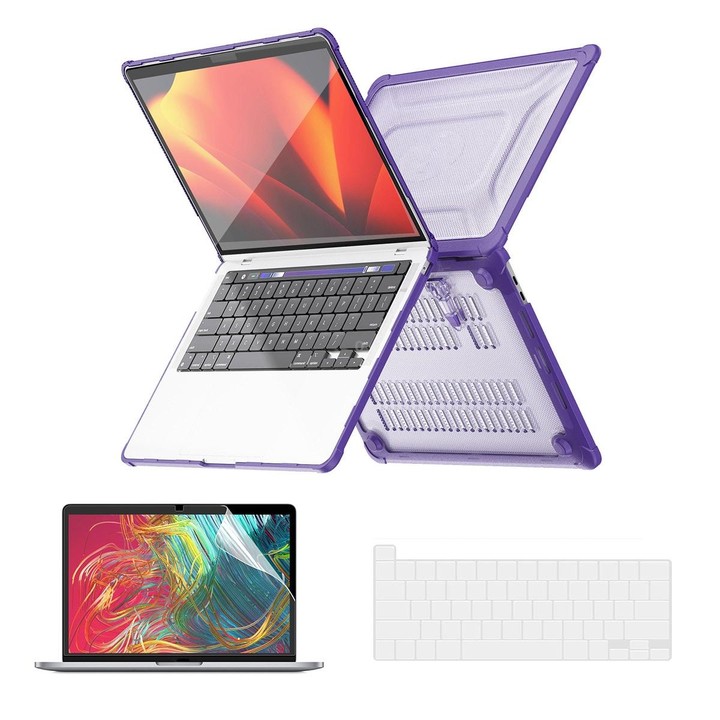 For MacBook Pro 13.3 A2251/A2289/A2338 ENKAY Hat-Prince 3 in 1 Protective Bracket Case Cover Hard Shell with TPU Keyboard Film /