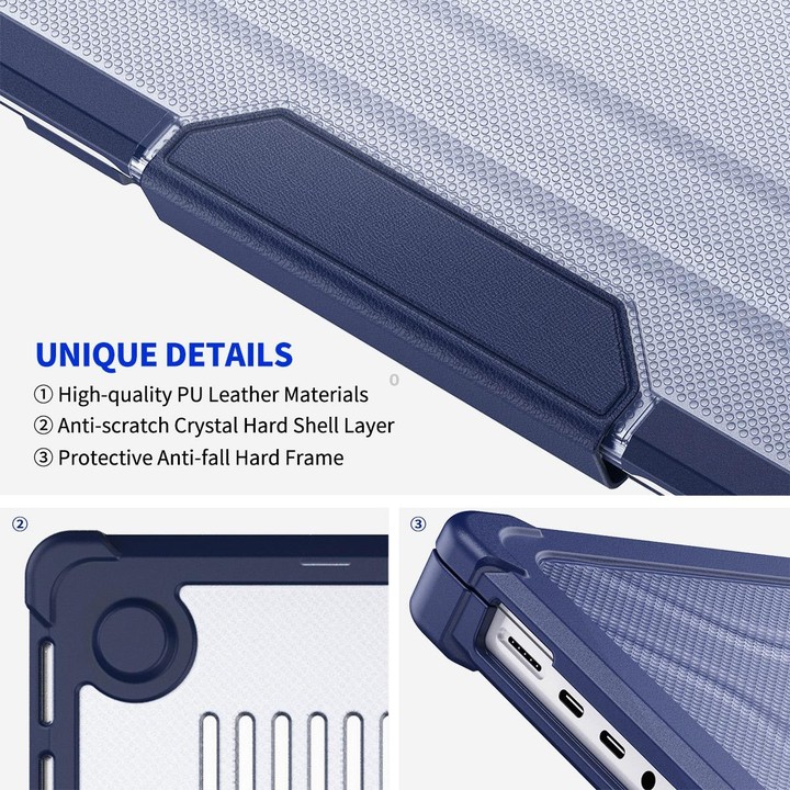 For MacBook Pro 14.2 A2442/A2779 ENKAY Hat-Prince 3 in 1 Protective Bracket Case Cover Hard Shell with TPU Keyboard Film / PET S