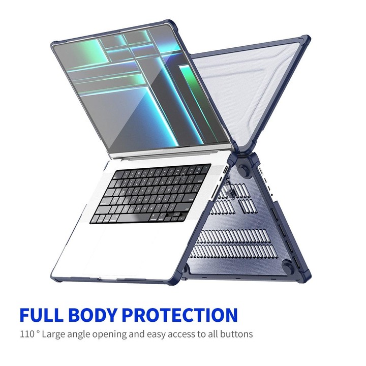 For MacBook Pro 14.2 A2442/A2779 ENKAY Hat-Prince 3 in 1 Protective Bracket Case Cover Hard Shell with TPU Keyboard Film / PET S