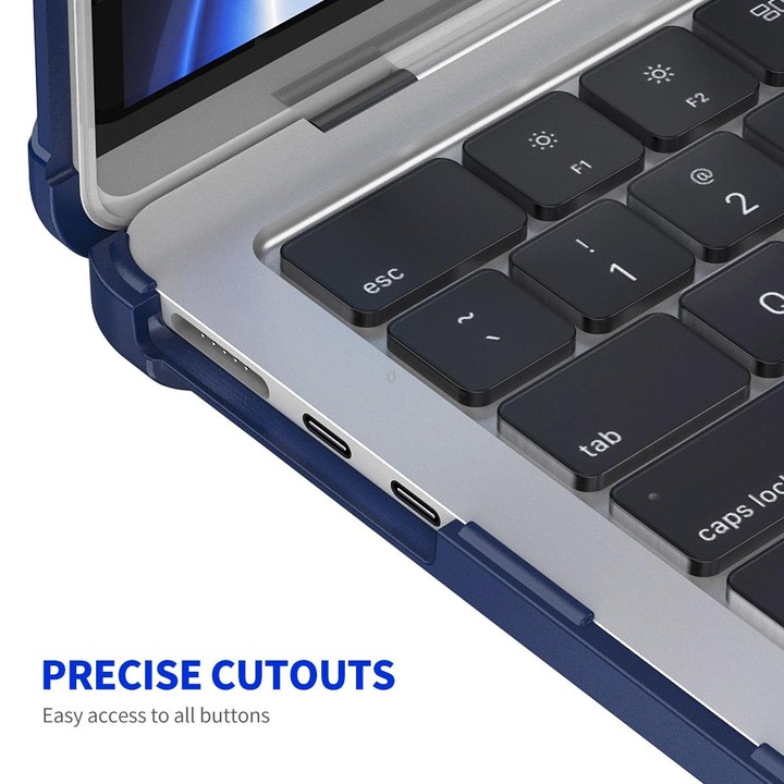 For MacBook Air 13.6 A2681 ENKAY Hat-Prince 3 in 1 Protective Bracket Case Cover Hard Shell with TPU Keyboard Film / PET Screen