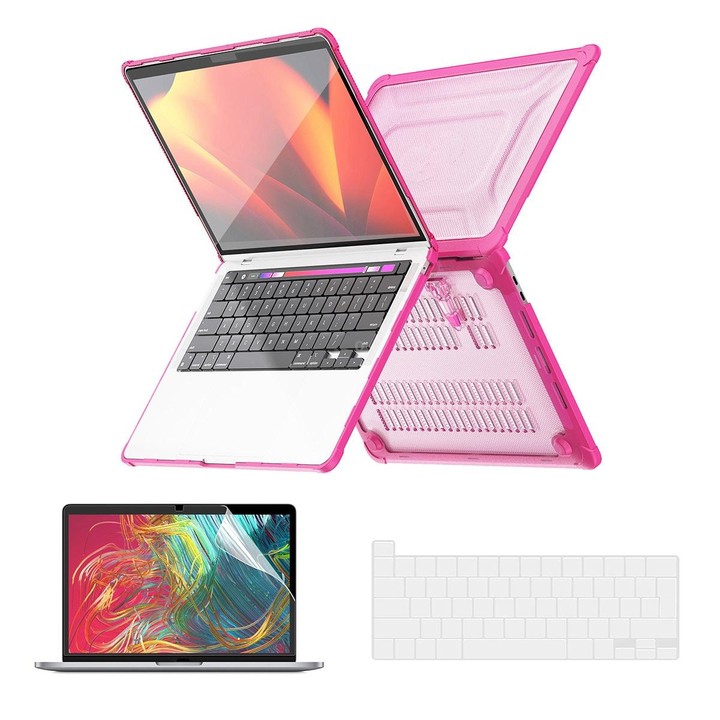 For MacBook Pro 13.3 A2251/A2289/A2338 ENKAY Hat-Prince 3 in 1 Protective Bracket Case Cover Hard Shell with TPU Keyboard Film /