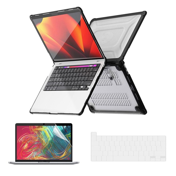 For MacBook Pro 13.3 A2251/A2289/A2338 ENKAY Hat-Prince 3 in 1 Protective Bracket Case Cover Hard Shell with TPU Keyboard Film /