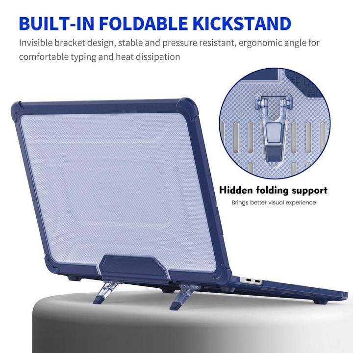 For MacBook Pro 13.3 A2251/A2289/A2338 ENKAY Hat-Prince 3 in 1 Protective Bracket Case Cover Hard Shell with TPU Keyboard Film /