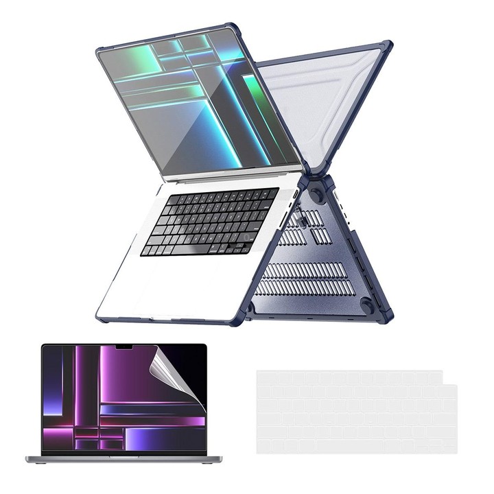 For MacBook Pro 14.2 A2442/A2779/14 inch A3434 2025 (M5) ENKAY Hat-Prince 3 in 1 Protective Bracket Case Cover Hard Shell with T