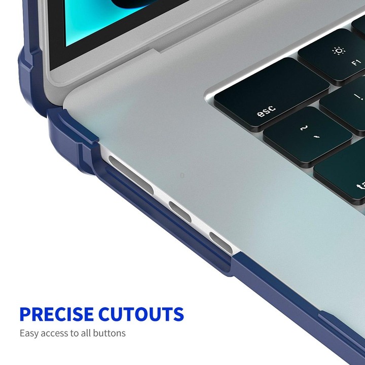 For MacBook Air 15.3 A2941/M3 2024 A3114 ENKAY Hat-Prince 3 in 1 Protective Bracket Case Cover Hard Shell with TPU Keyboard Film