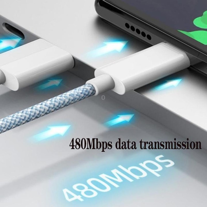 XJ-98 2pcs 1m 35W USB-C / Type-C to Type-C Fast Charging Data Cable