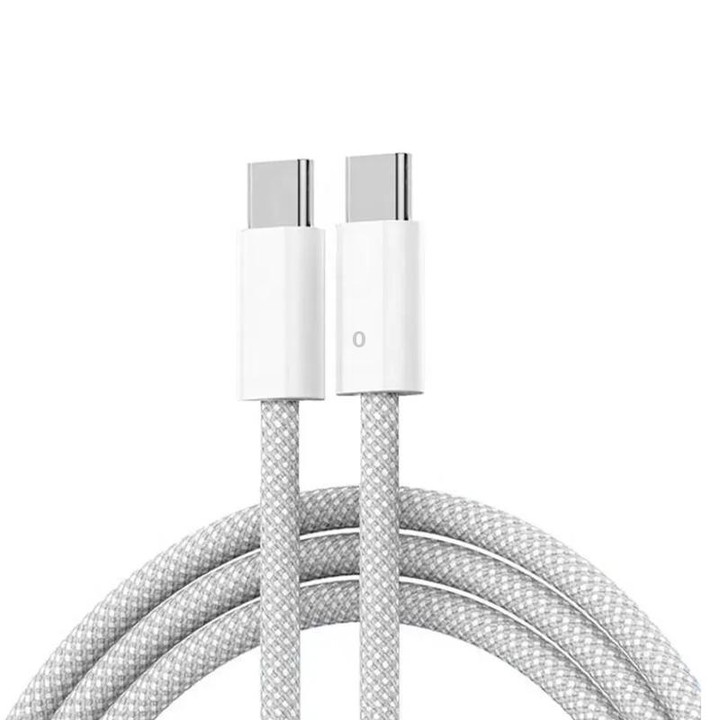 PD30W USB-C / Type-C + QC3.0 USB Charger with 1m Type-C to Type-C Data Cable, AU Plug(White)