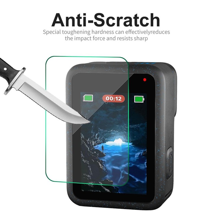 For GoPro HERO12 Black ENKAY Hat-Prince 9H 0.2mm High Alumina-silicon Front ＆ Back Camera Tempered Glass Film