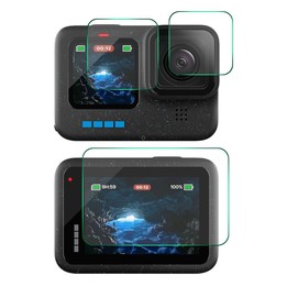 For GoPro HERO12 Black ENKAY Hat-Prince 9H 0.2mm High Alumina-silicon Front ＆ Back Camera Tempered Glass Film