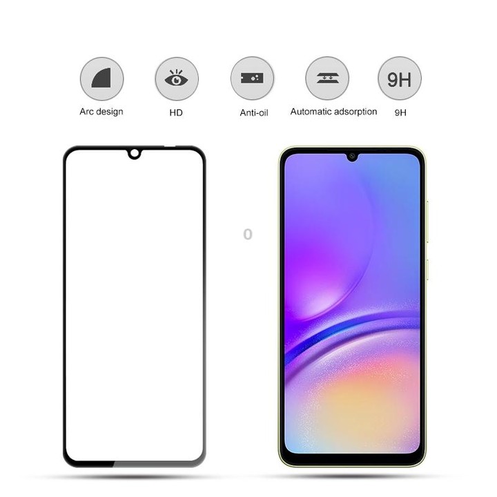 For Samsung Galaxy A05 mocolo 2.5D Full Glue Full Cover Tempered Glass Film