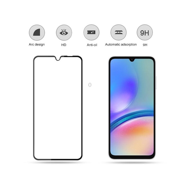 For Samsung Galaxy A05s mocolo 2.5D Full Glue Full Cover Tempered Glass Film