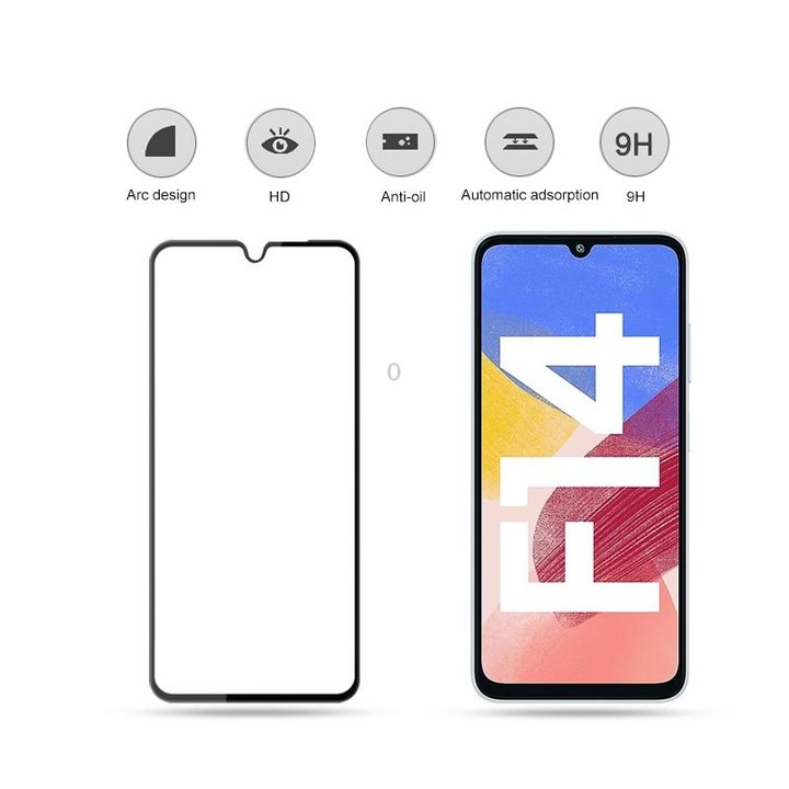 For Samsung Galaxy F14 4G mocolo 2.5D Full Glue Full Cover Tempered Glass Film