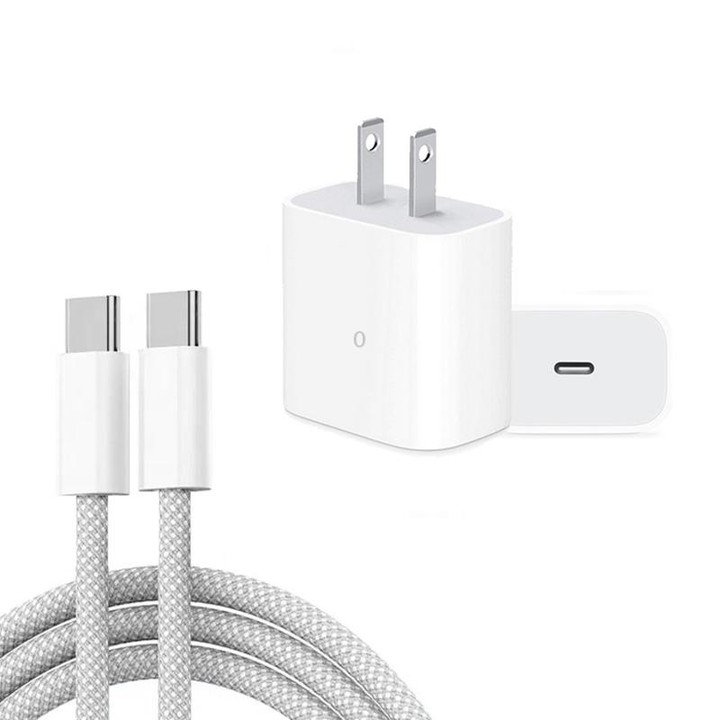 PD35W USB-C / Type-C Port Charger with 1m Type-C to Type-C Data Cable, US Plug
