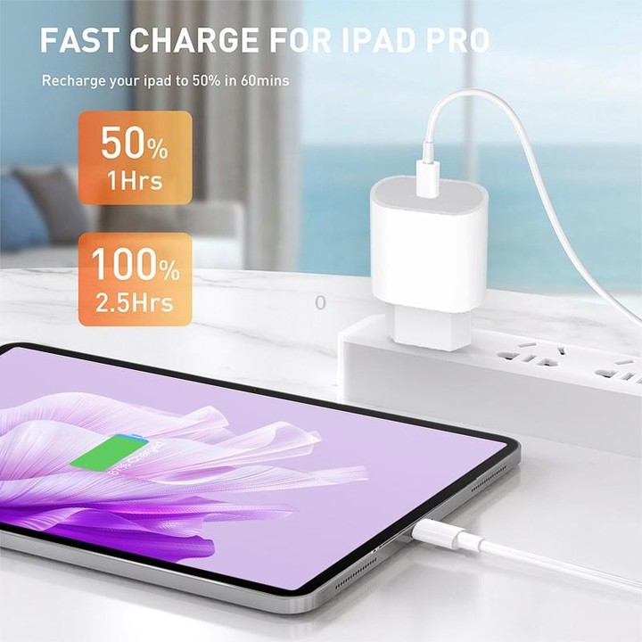 PD35W USB-C / Type-C Port Charger with 1m Type-C to Type-C Data Cable, US Plug