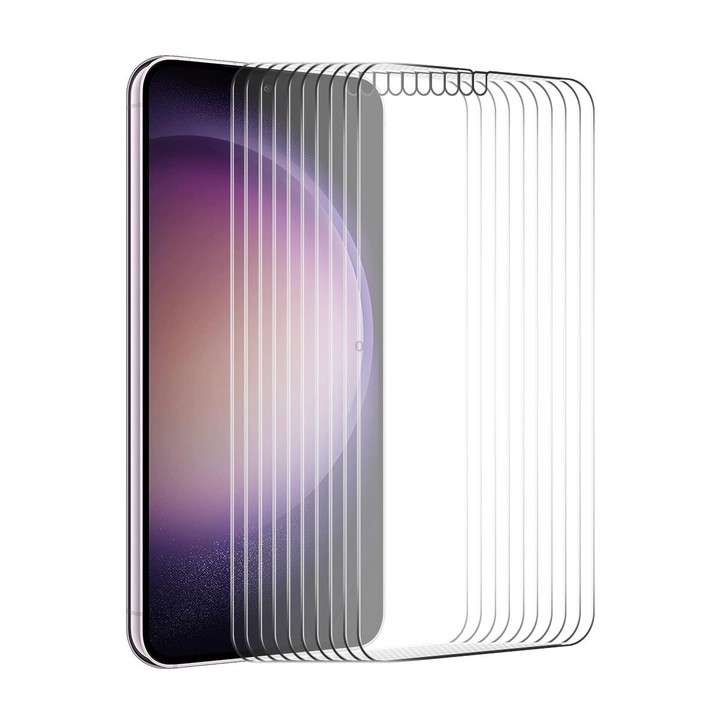 For Samsung Galaxy S24+ 5G 10pcs ENKAY 0.18mm High Aluminum-silicon Tempered Glass Film, Support Ultrasonic Fingerprint Unclock