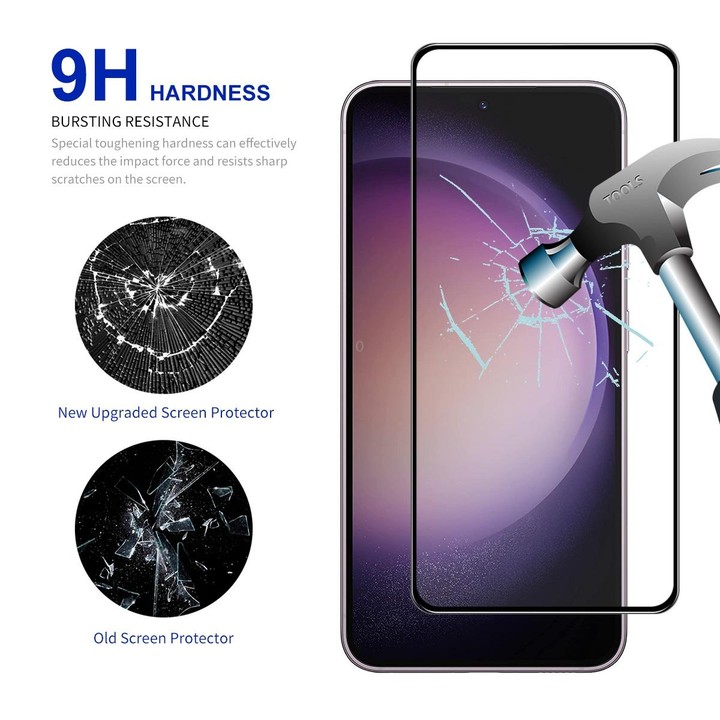 For Samsung Galaxy S24+ 5G 5pcs ENKAY Hat-Prince 0.18mm High Aluminum-silicon Tempered Glass Film, Support Ultrasonic Fingerprin