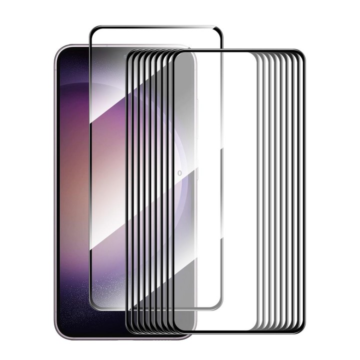 For Samsung Galaxy S24+ 5G 10pcs ENKAY Hat-Prince 0.18mm High Aluminum-silicon Tempered Glass Film, Support Ultrasonic Fingerpri