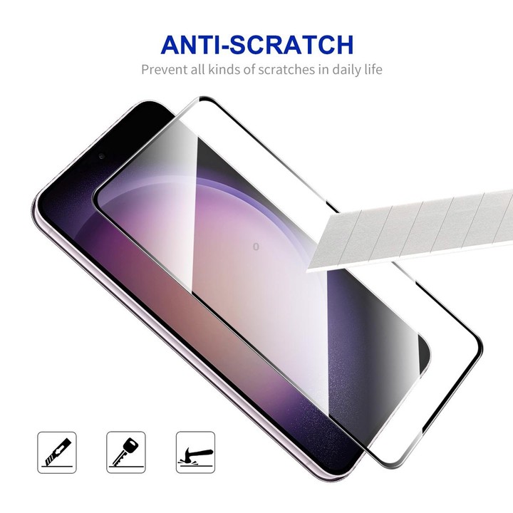For Samsung Galaxy S24+ 5G 10pcs ENKAY Hat-Prince 0.18mm High Aluminum-silicon Tempered Glass Film, Support Ultrasonic Fingerpri