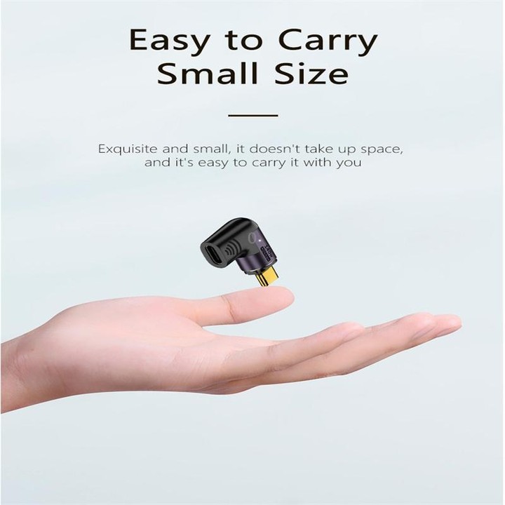 140W 5A USB 4.0 USB-C / Type-C to Type-C 40Gbps Data OTG Magnetic Adapter, Spec:Straight Head