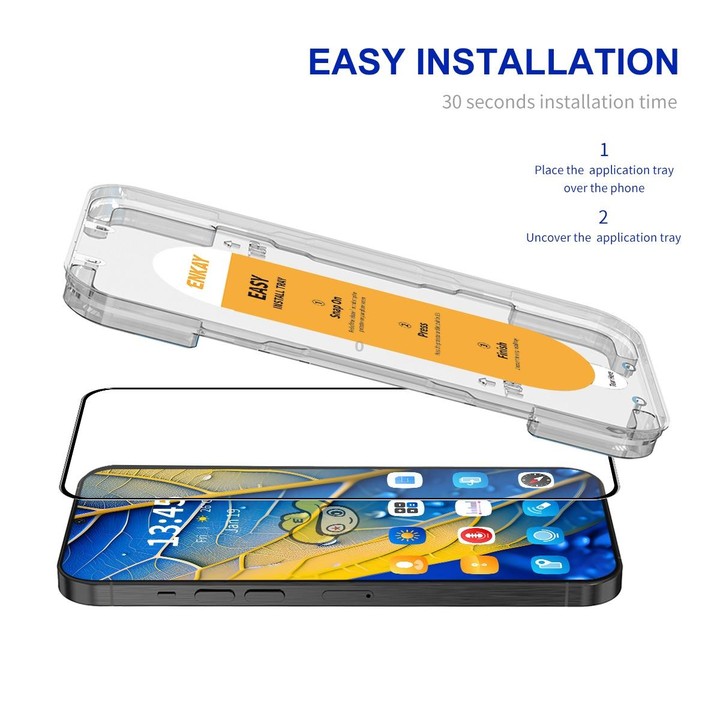 For Samsung Galaxy A54 ENKAY Easy Install High Alumina Silicon Full Glass Film