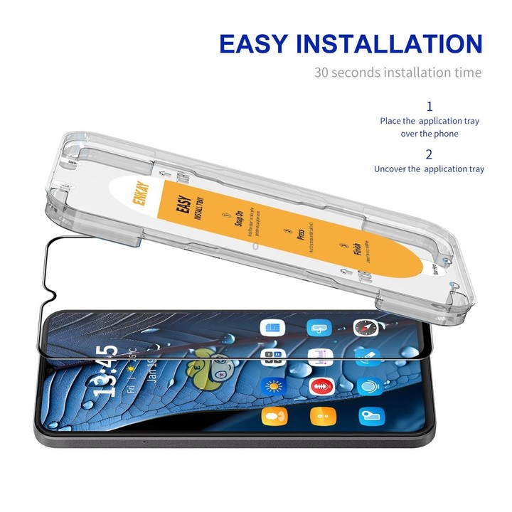 For Samsung Galaxy M13 5G ENKAY Easy Install High Alumina Silicon Full Glass Film