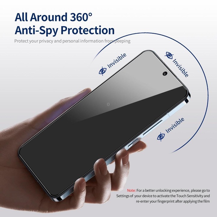 For Samsung Galaxy S24+ 5G ENKAY Hat-Prince 360 Degree Anti-peeping Privacy Full Screen Tempered Glass Film