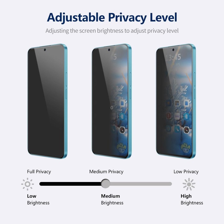 For Samsung Galaxy S23 FE 5G ENKAY Hat-Prince 360 Degree Anti-peeping Privacy Full Screen Tempered Glass Film
