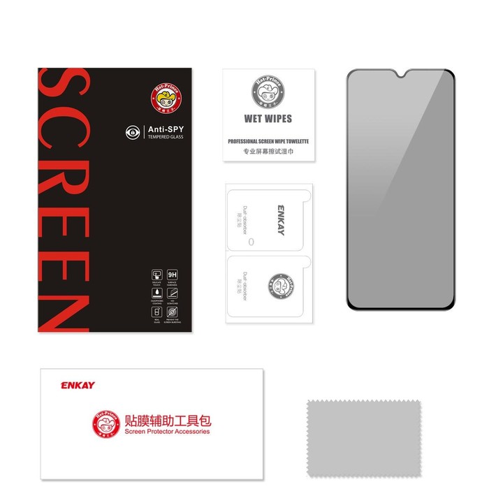 For Samsung Galaxy A24 5G ENKAY Hat-Prince 360 Degree Anti-peeping Privacy Full Screen Tempered Glass Film