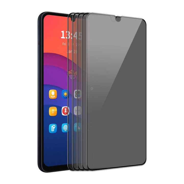 For Samsung Galaxy A15 4G / 5G 5pcs ENKAY Hat-Prince 360 Degree Anti-peeping Privacy Full Screen Tempered Glass Film