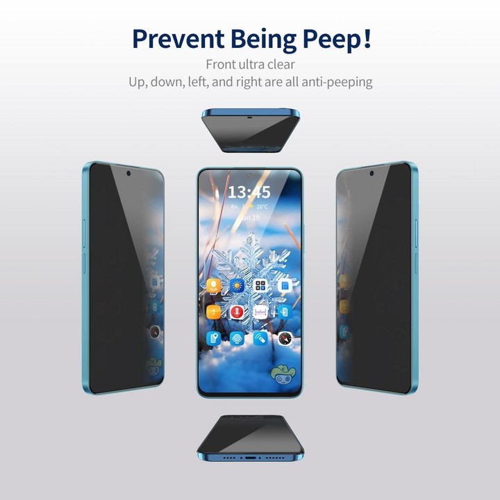 For Samsung Galaxy A54 5G 5pcs ENKAY Hat-Prince 360 Degree Anti-peeping Privacy Full Screen Tempered Glass Film
