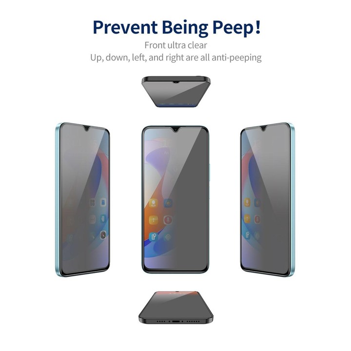 For Samsung Galaxy A24 5G 5pcs ENKAY Hat-Prince 360 Degree Anti-peeping Privacy Full Screen Tempered Glass Film