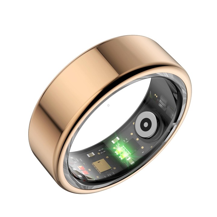 R02 SIZE 8 Smart Ring, Support Heart Rate / Blood Oxygen / Sleep Monitoring / Multiple Sports Modes(Rose Gold)