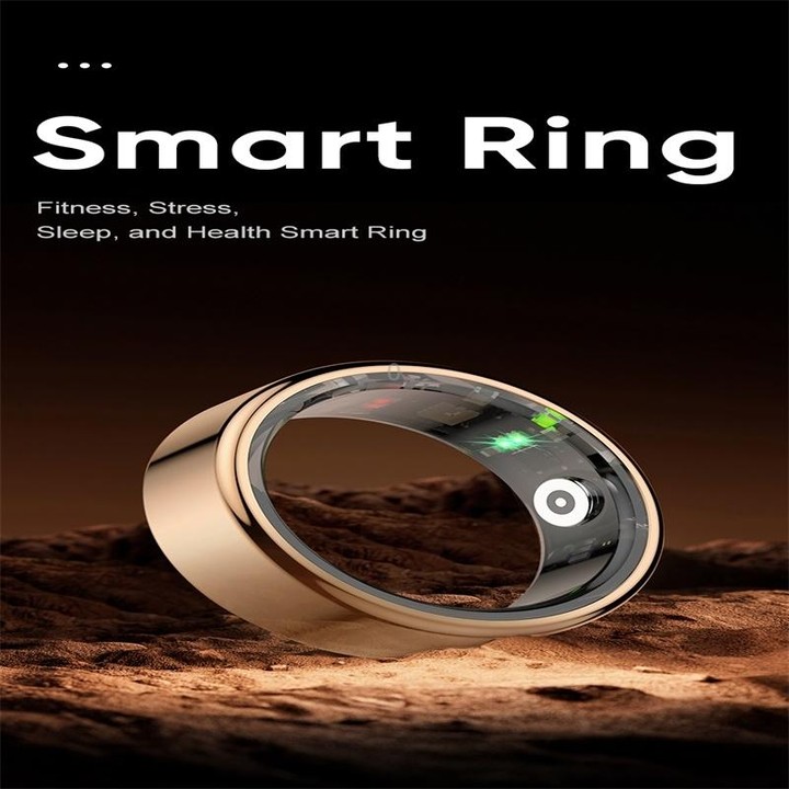 R02 SIZE 8 Smart Ring, Support Heart Rate / Blood Oxygen / Sleep Monitoring / Multiple Sports Modes(Rose Gold)