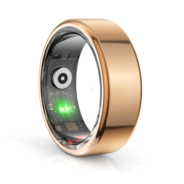 R02 SIZE 8 Smart Ring, Support Heart Rate / Blood Oxygen / Sleep Monitoring / Multiple Sports Modes(Rose Gold)
