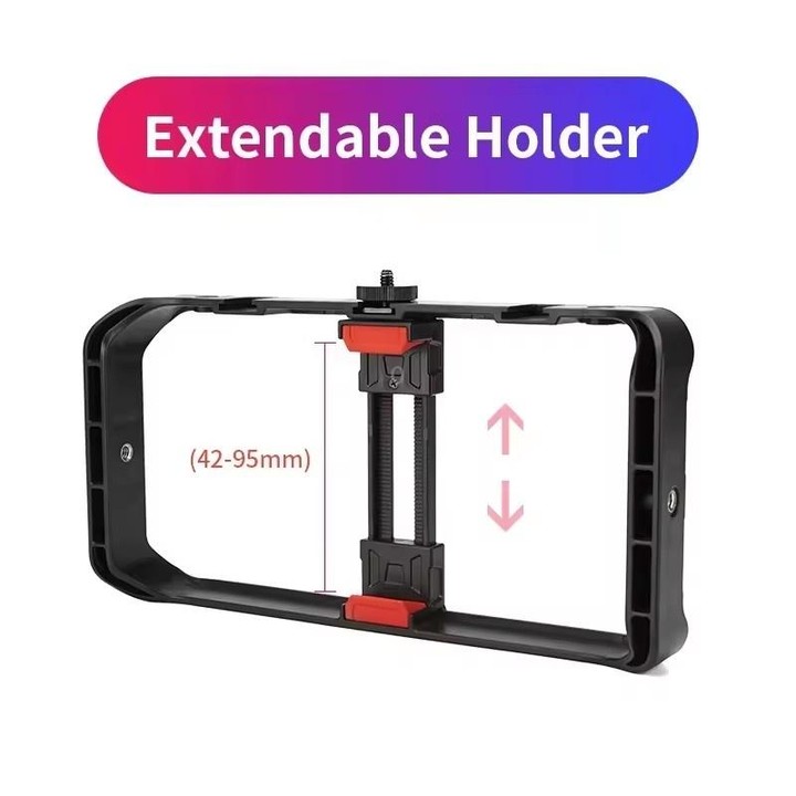 JMARY MT-33 Phone Stand Tripod ABS Video Recording Vlog Mobile Phone Rig Cage