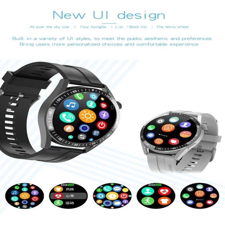 G3 1.32 inch Color Screen Smart Watch, Support Bluetooth Call / Heart Rate / Blood Pressure / Blood Oxygen Monitoring(Black)