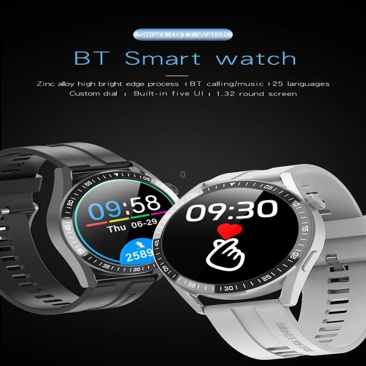 G3 1.32 inch Color Screen Smart Watch, Support Bluetooth Call / Heart Rate / Blood Pressure / Blood Oxygen Monitoring(Silver)