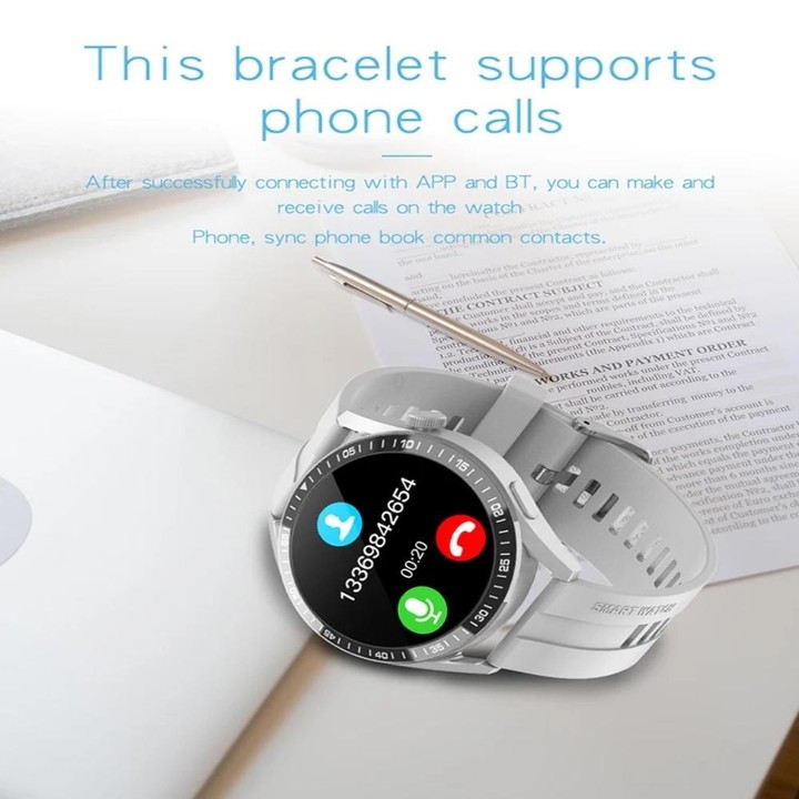 G3 1.32 inch Color Screen Smart Watch, Support Bluetooth Call / Heart Rate / Blood Pressure / Blood Oxygen Monitoring(Silver)