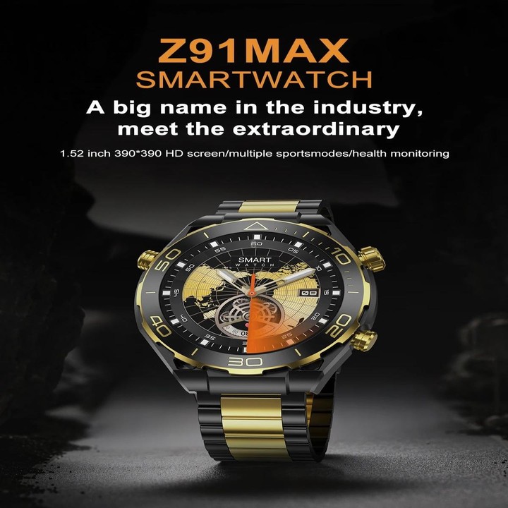 Z91 Pro Max 1.52 inch Color Screen Smart Watch,Support Bluetooth Call / Heart Rate / Blood Pressure / Blood Oxygen Monitoring(Go