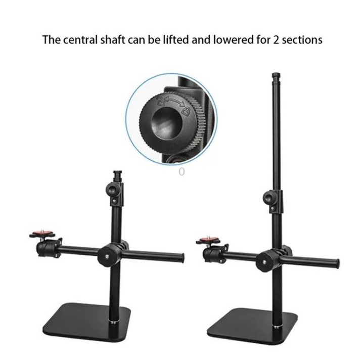 YUNTENG VCT-808 Table Phone Clip Holder Microphone DSLR Camera Desktop Mount Stand