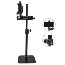 YUNTENG VCT-808 Table Phone Clip Holder Microphone DSLR Camera Desktop Mount Stand