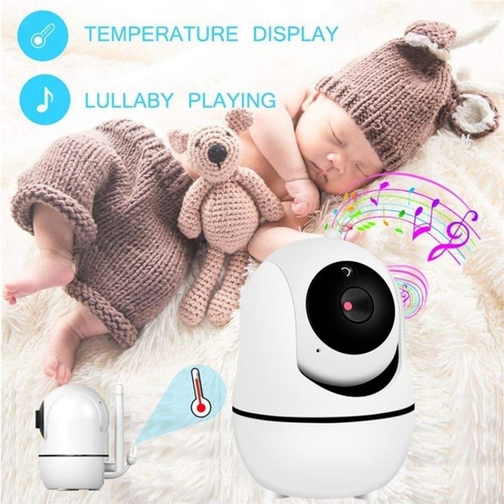 SM32PTA Two-Way Audio Night Vision Surveillance Camera 3.5 inch Baby Monitor(EU Plug)