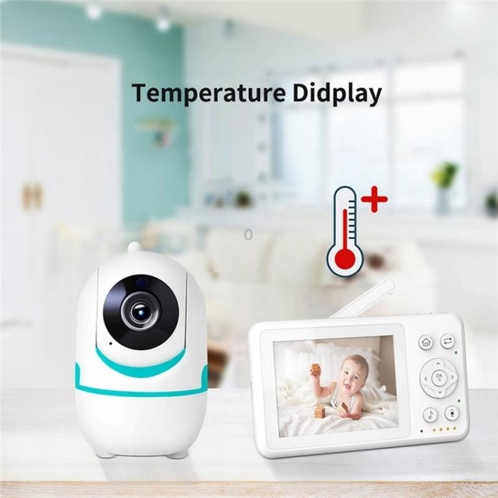 D031 2 Way Voice Built-in Lullabies Home Baby Security Camera 3.2-inch LCD Baby Monitor(US Plug)